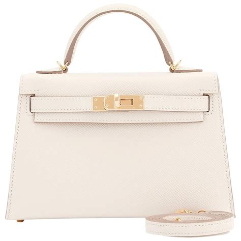 hermes white kelly mini|Hermes mini kelly for sale.